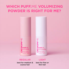 Design.Me Puff.ME before and after lift demonstrating fuller roots