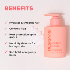 Design.Me cream in hand ready to apply showing easy distribution benefit