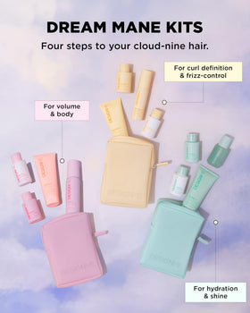 DESIGNME Bounce.Me products arranged on bathroom vanity suggesting easy daily curl routine