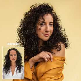 Design.Me curl cream texture close-up demonstrating creamy, spreadable consistency