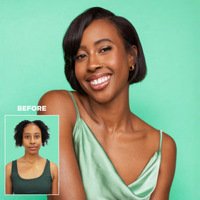 Design.Me shampoo in salon setting showing professional-quality finish benefit