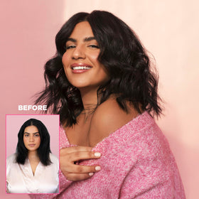 Design.Me PUFF.ME results after blow-dry showing visible lift and fuller body
