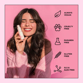 Design.Me PUFF.ME on bathroom shelf lifestyle shot showing daily routine benefit