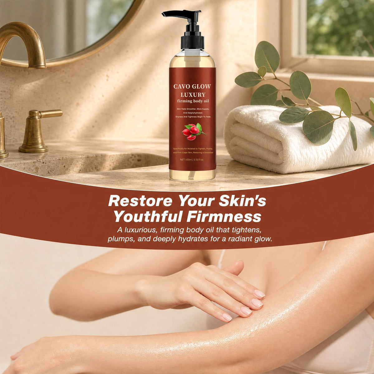 DESIYUE ingredients label closeup highlighting nourishing components for firmness