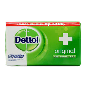Dettol bar in bathroom lifestyle setting showing convenience and family use benefit