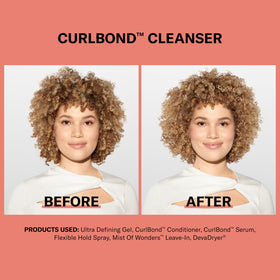 DevaCurl mild lather foam texture demonstrating gentle cleansing and moisture retention
