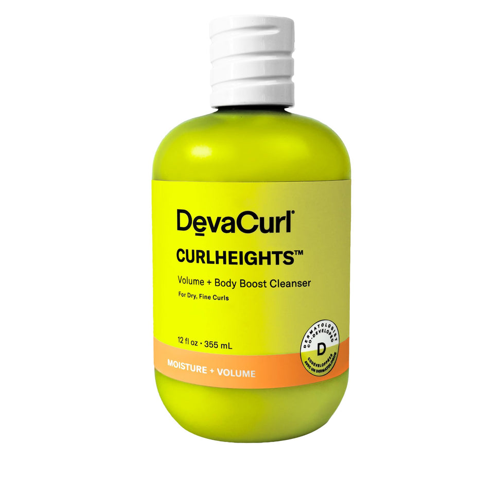 DevaCurl front bottle view showing product branding and volumizing benefit
