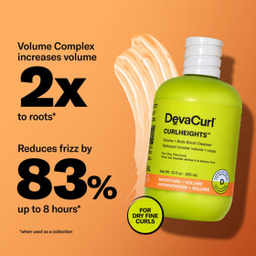 DevaCurl cleanser texture on hand illustrating lightweight lather and gentle cleanse