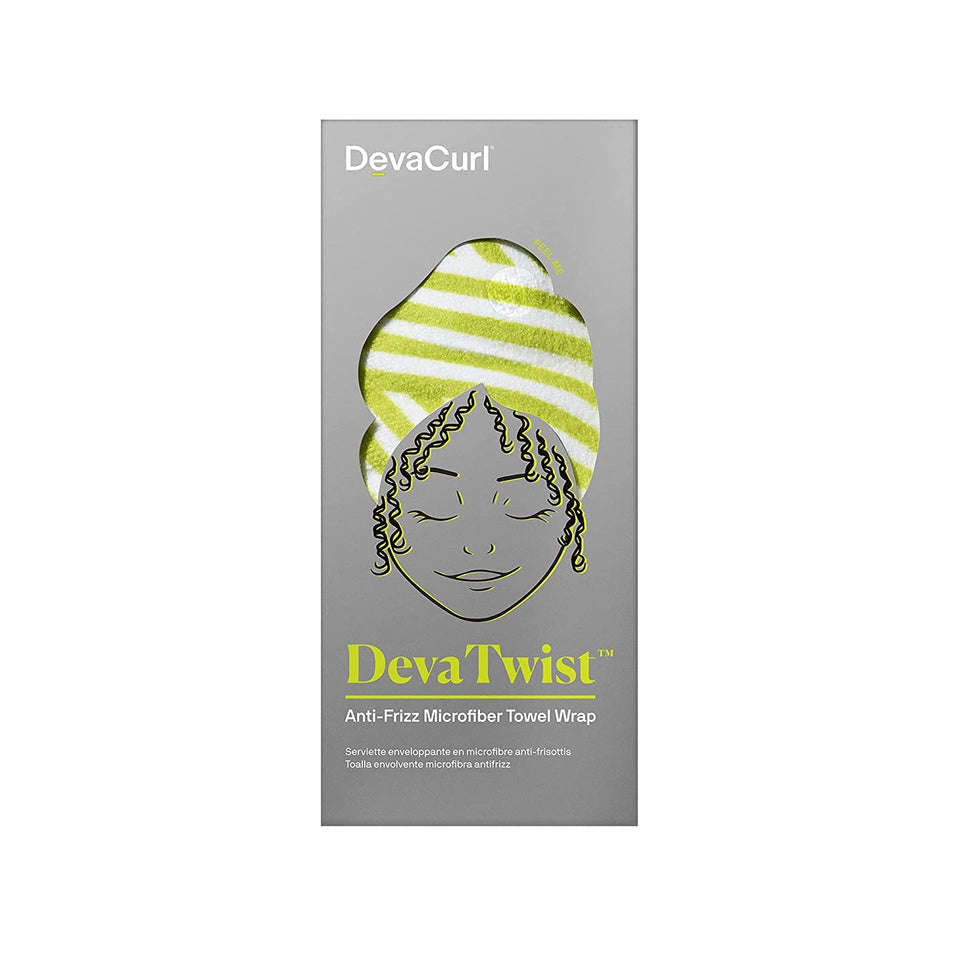 DevaCurl DevaTwist front view showing crescent shape and secure fit for frizz control