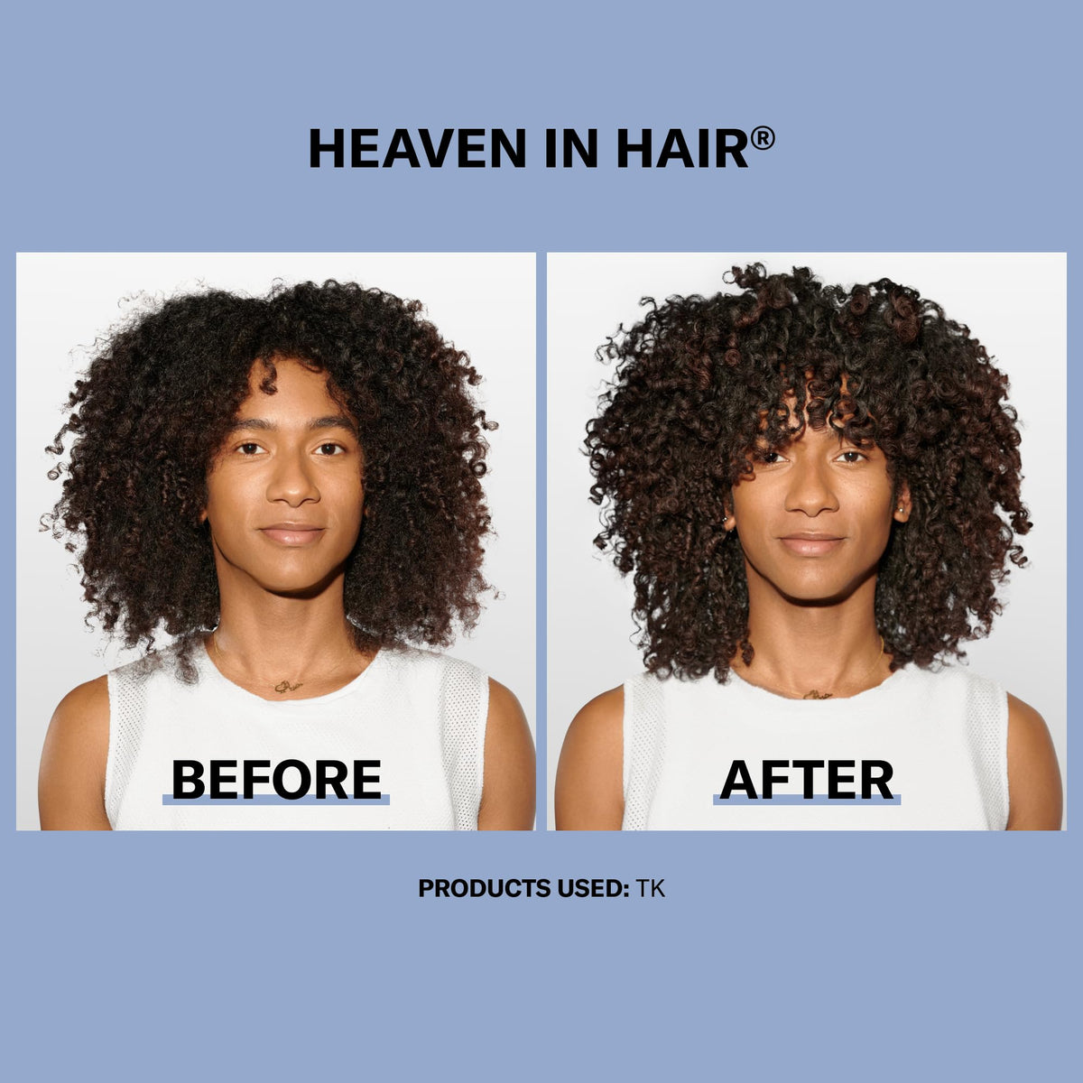 DevaCurl conditioner being worked through wet curls to ease detangling and hydration