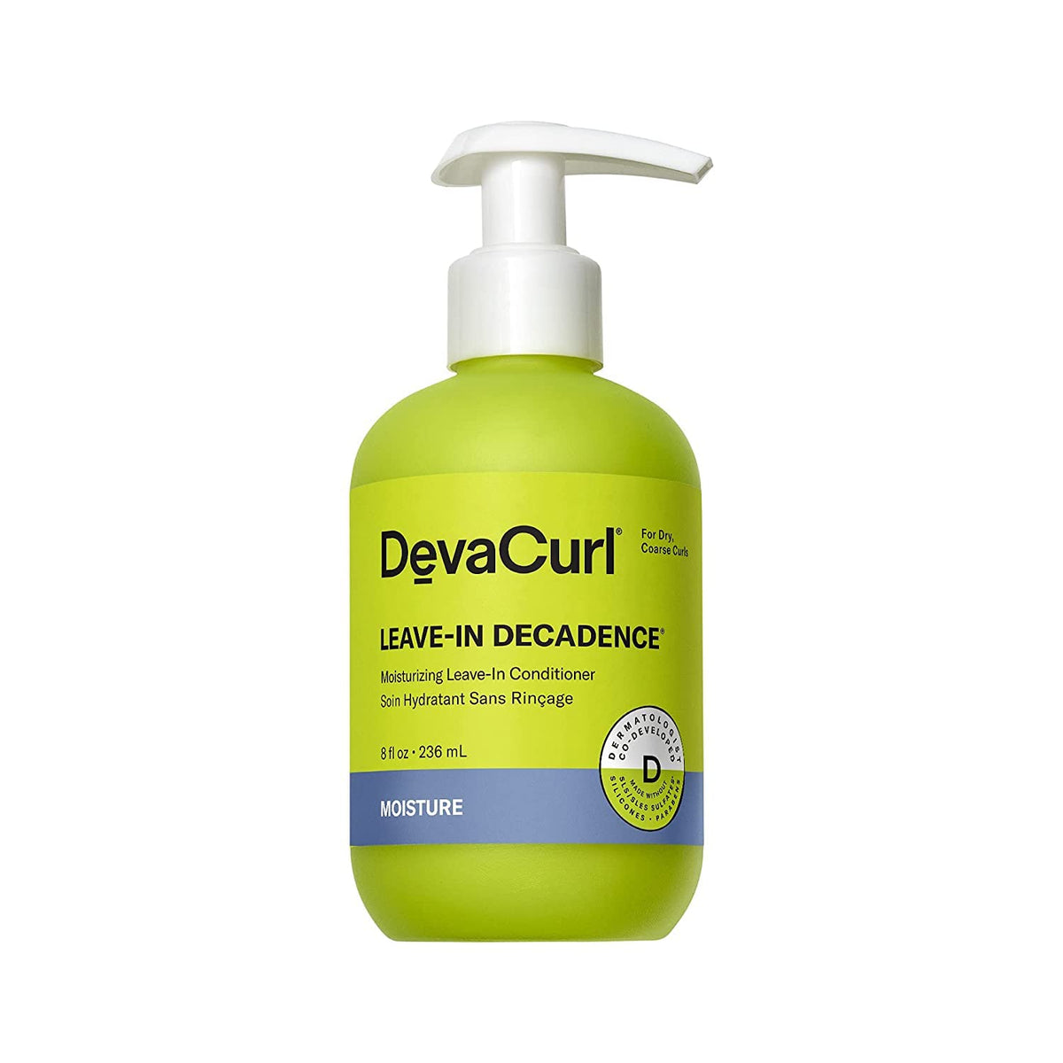 DevaCurl front packaging showing product and benefits for hydrated curls