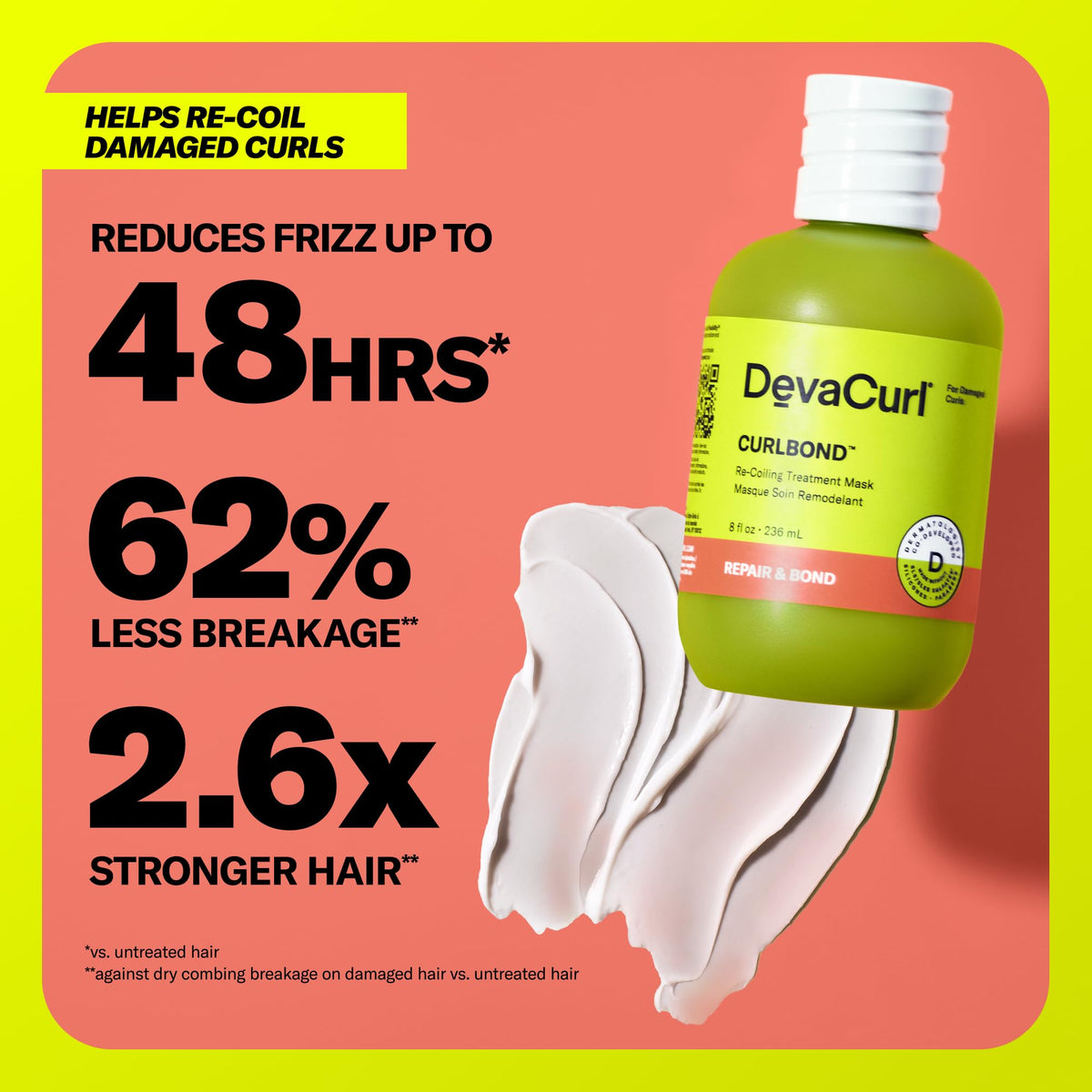 DevaCurl mask creamy texture close-up for easy detangling benefit