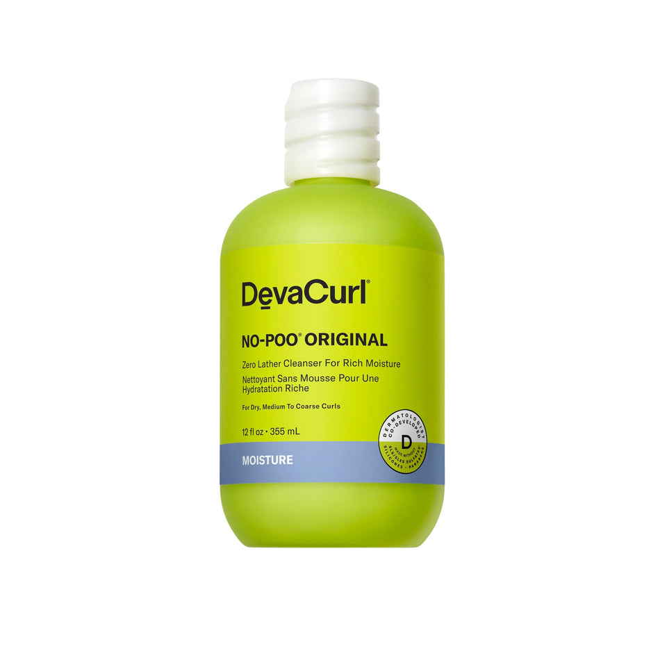DevaCurl front label showing product name and benefits for easy identification