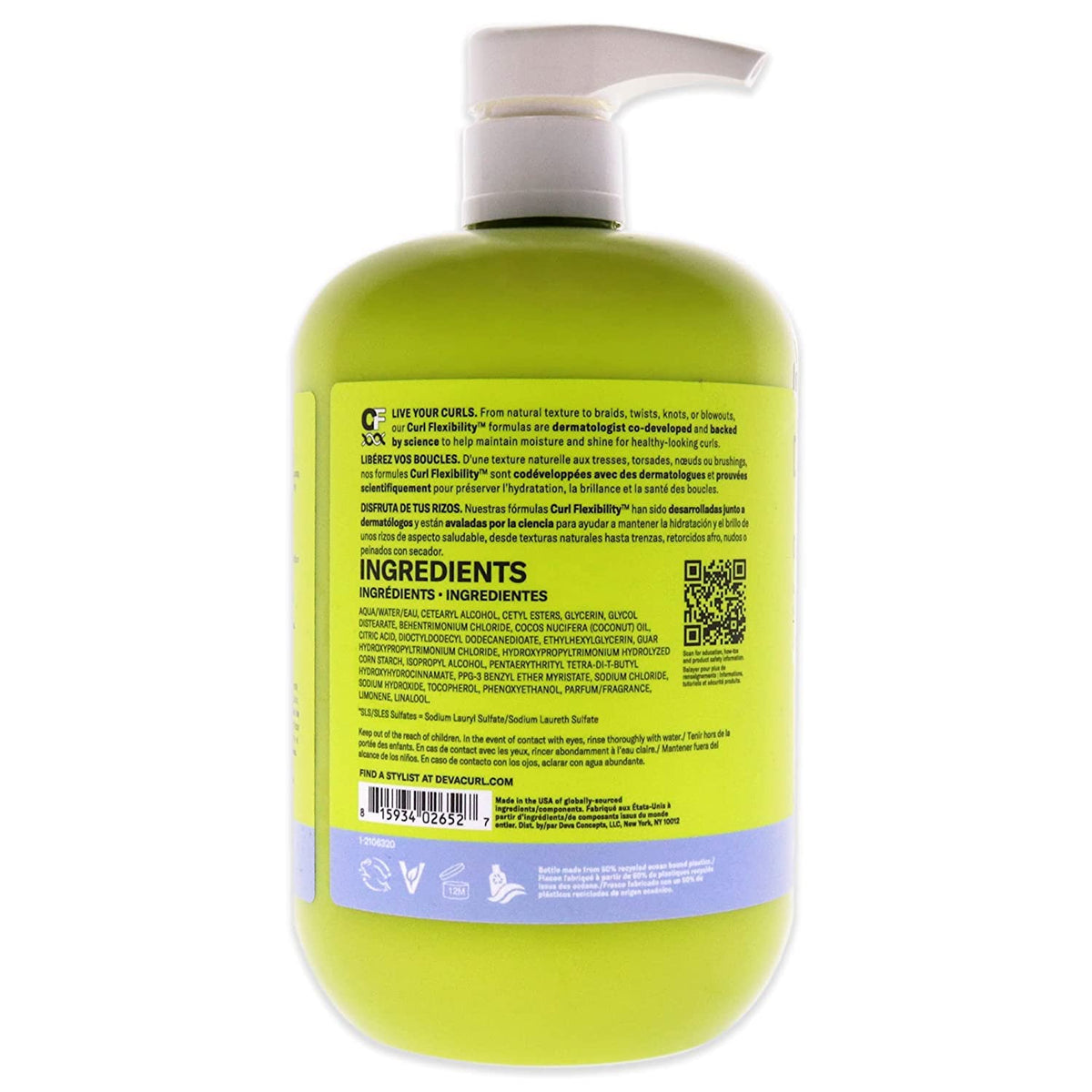 DevaCurl creamy conditioner texture close-up illustrating rich moisture