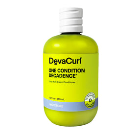 DevaCurl One Condition Decadence front packaging showing bottle and label, highlights rich hydration