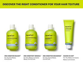 DevaCurl 32oz tub beside common bottle for scale indicating long-lasting supply