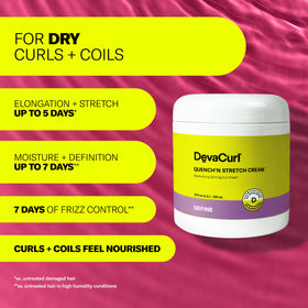 DevaCurl cream texture on palm highlighting smooth moisturizing slip
