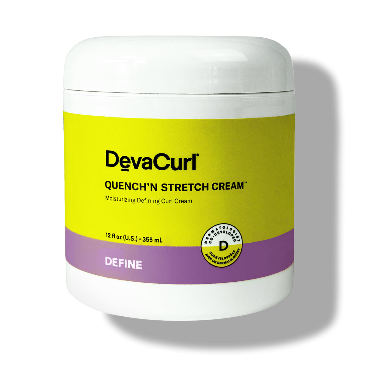 DevaCurl front jar showing product and easy-to-read label for identification
