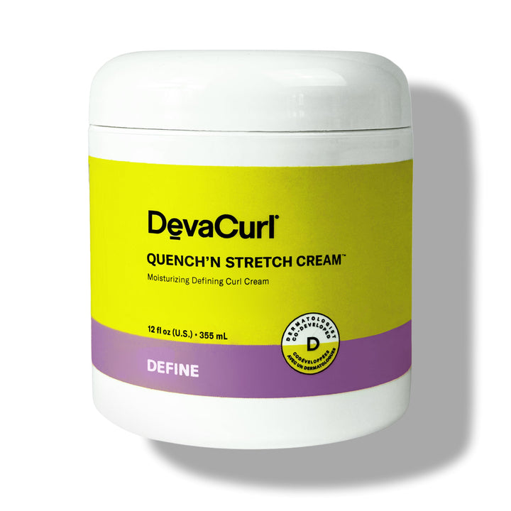 DevaCurl front jar showing product and easy-to-read label for identification