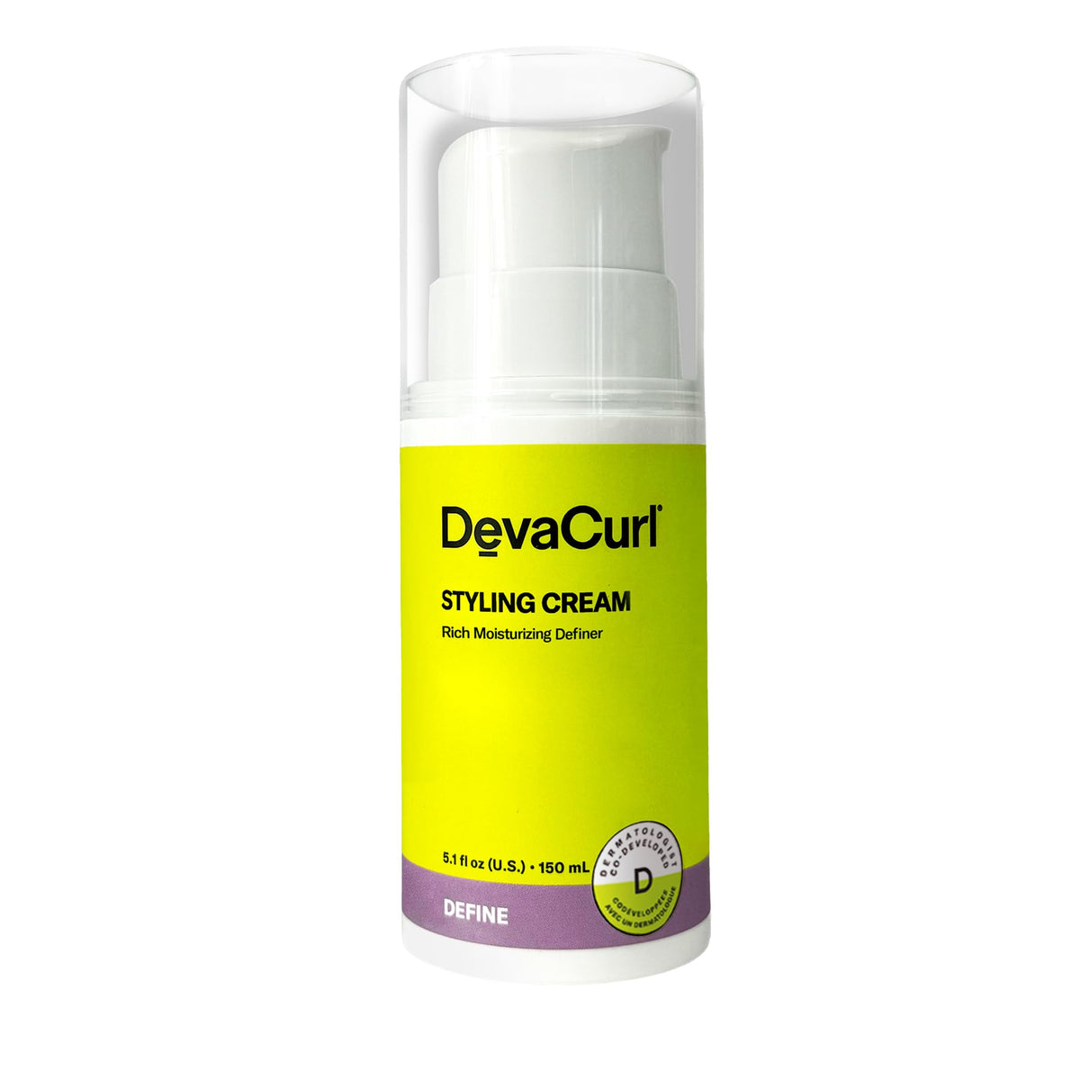 DevaCurl front packaging showing product and citrus scent for hydrated curls