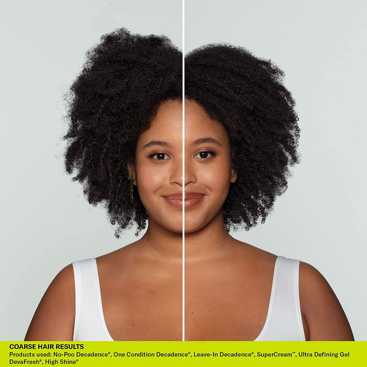 Applying DevaCurl gel to wet hair to encourage curl clumping and frizz control
