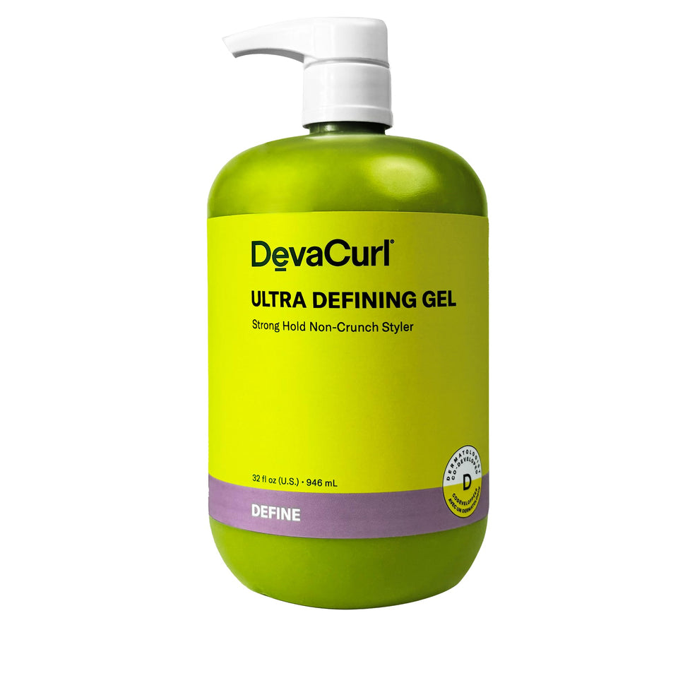DevaCurl front bottle view showing label and Bright Breeze color for clear identification and benefit