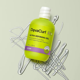 DevaCurl gel texture close-up highlighting non-sticky gel and smooth hold