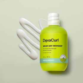 DevaCurl creamy gel texture close-up demonstrating smooth slip