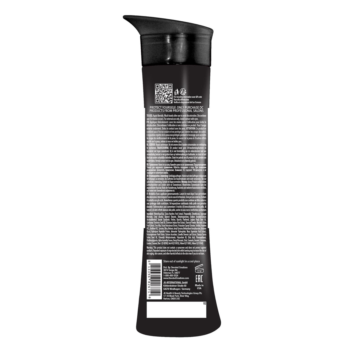 Devoted Creations texture close-up showing lotion consistency and quick absorption benefit