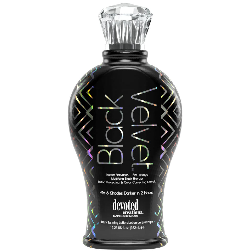 Devoted Creations front packaging showing sleek bottle and product name benefit: clear brand presentation