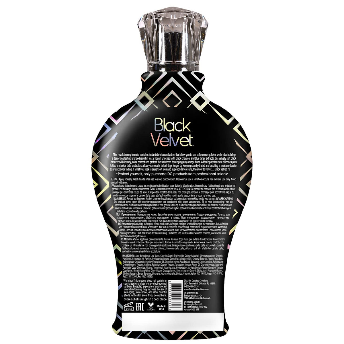 Devoted Creations close-up of lotion texture highlighting mattifying finish and quick absorption benefit