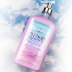 Devoted Creations in-bathroom lifestyle showing daily use and hydrated skin benefit