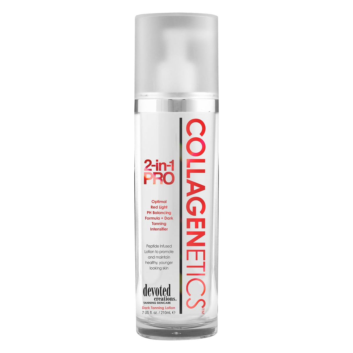 Devoted Creations Collagenetics front packaging showing bottle and label benefit
