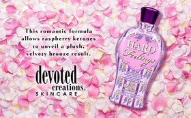 Devoted Creations on vanity with glass-skin glow illustrating dewy finished look benefit