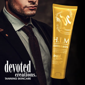 Devoted Creations being applied to forearm to show immediate bronzing effect and even coverage