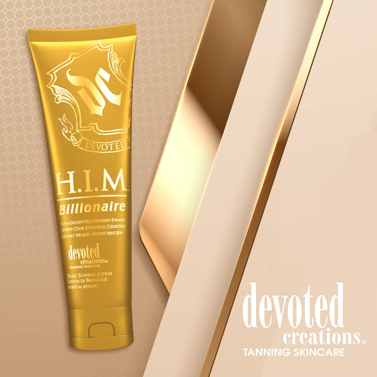 Devoted Creations ingredient label close-up highlighting active extracts and protective blend