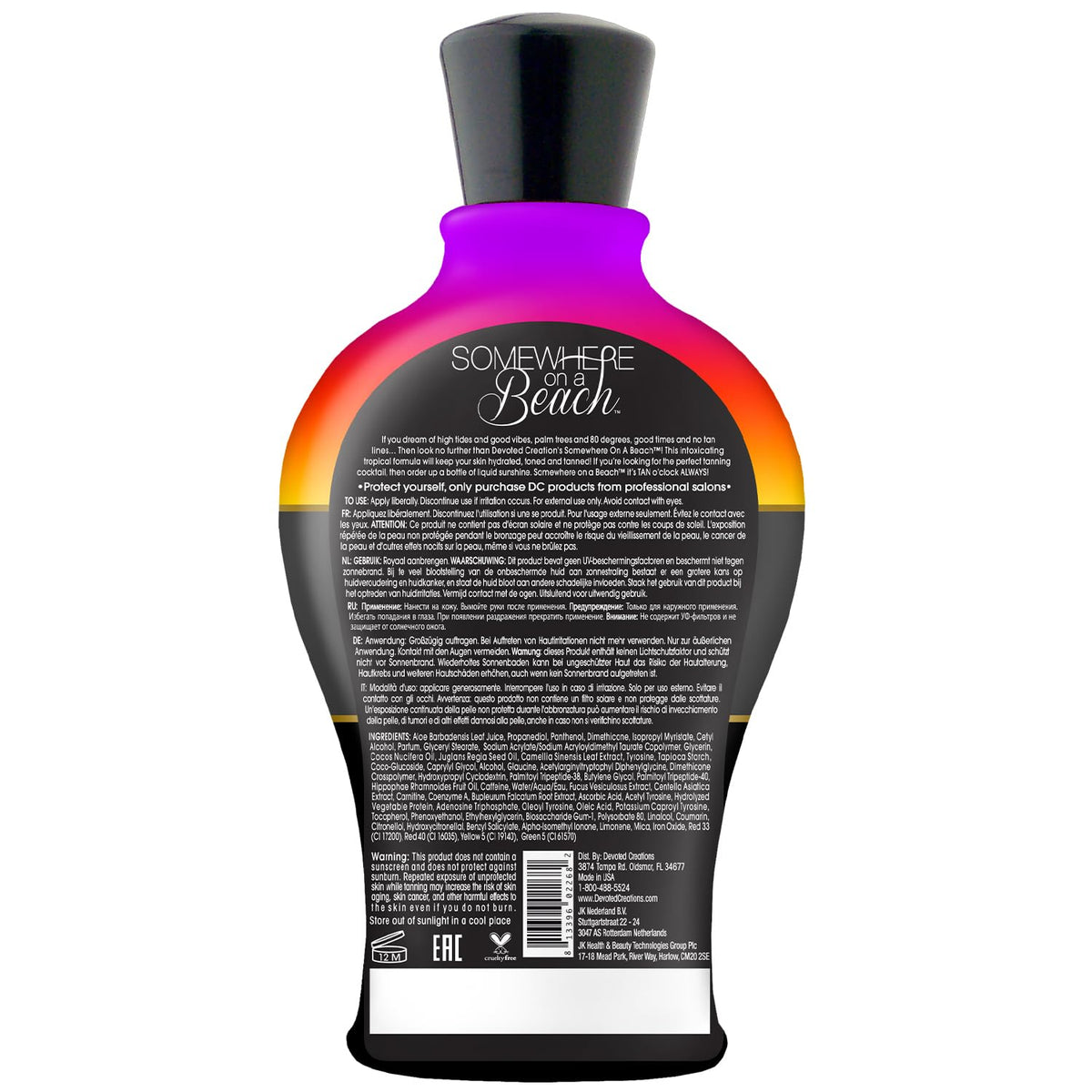 Devoted Creations lotion texture close-up highlighting smooth application and hydration