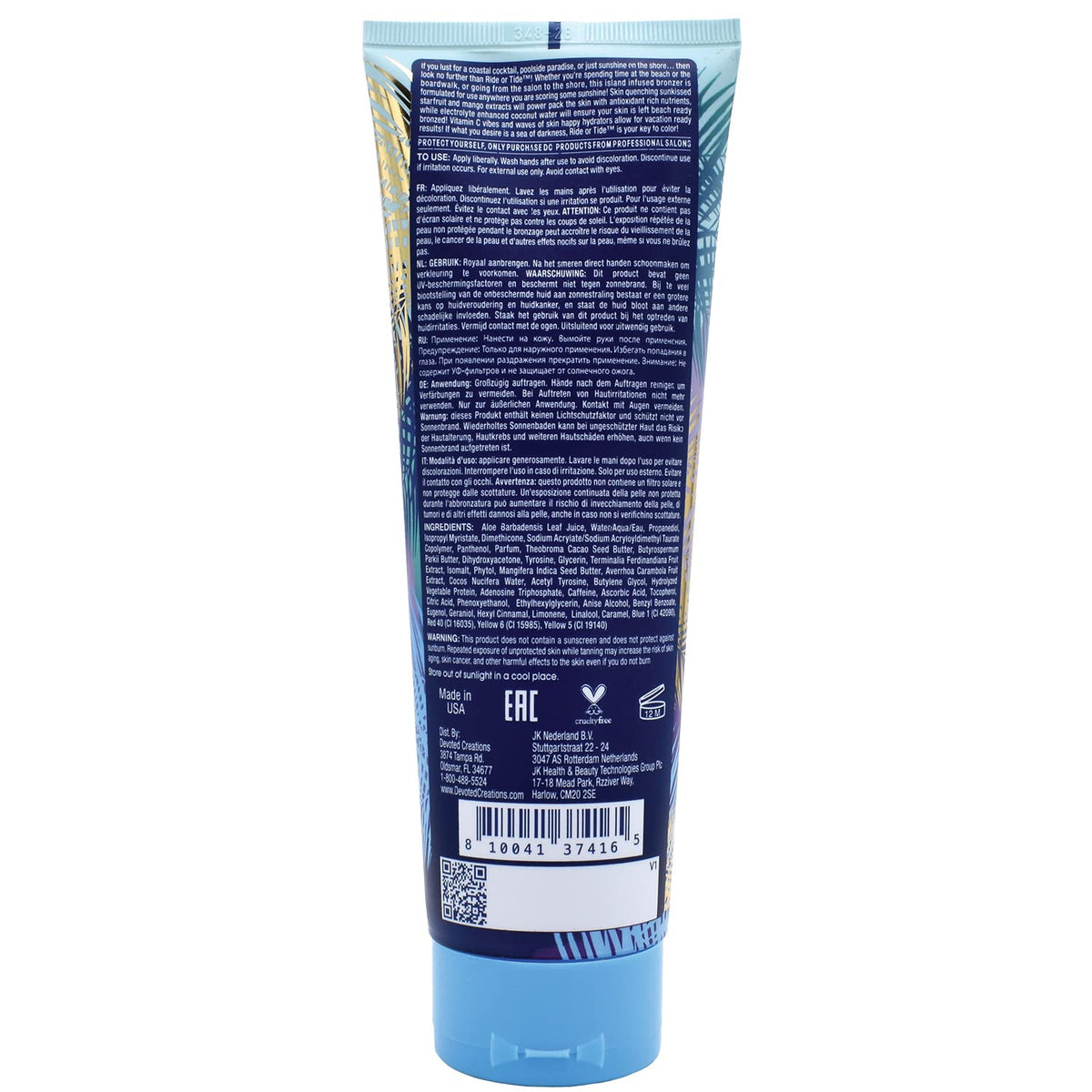 Devoted Creations close-up of lotion texture highlighting hydrating mango butter