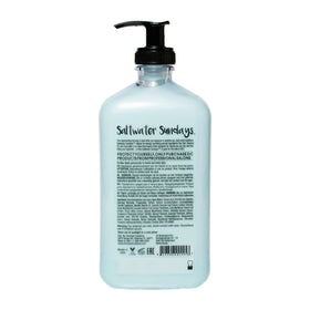 Devoted Creations Saltwater Sundays creamy lotion texture closeup illustrating lightweight, fast-absorbing moisture