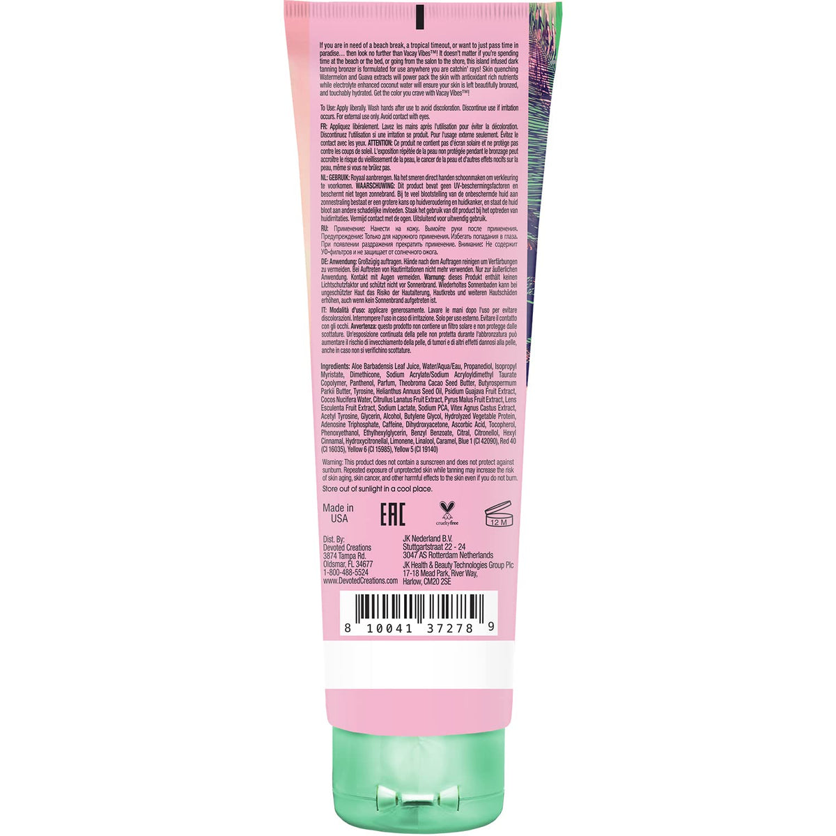 Devoted Creations lotion texture close-up demonstrating smooth, hydrating consistency