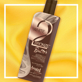 Devoted Creations applied on forearm demonstrating deeper bronze and hydration