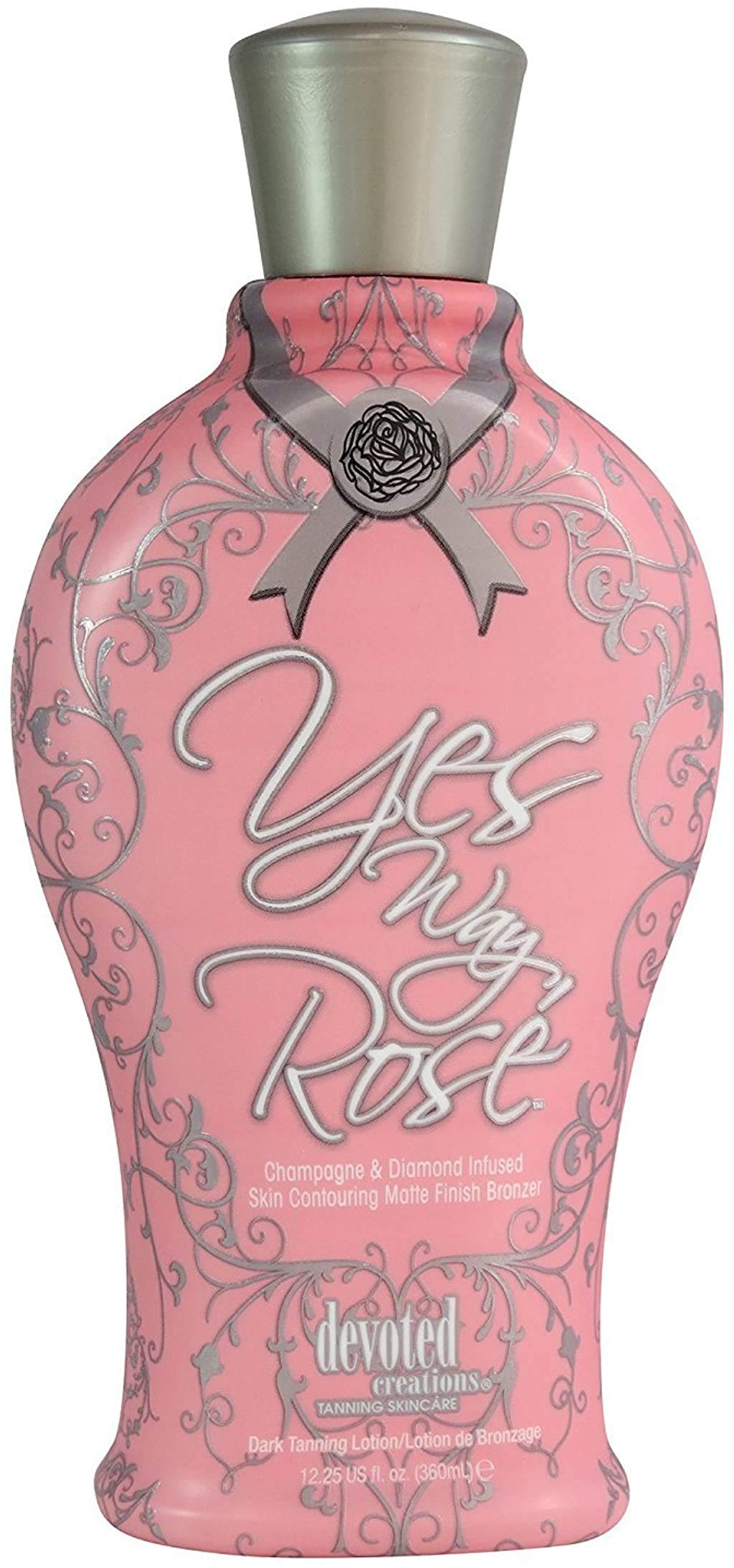 Devoted Creations front packaging shot showing bottle and luxury bronzer benefits
