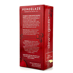 Dew Of The Gods Pomeglaze applied at bedside in night routine for overnight repair benefit