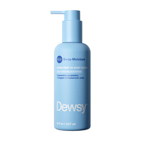 Dewsy front bottle view showing sleek 8 oz packaging and product benefit