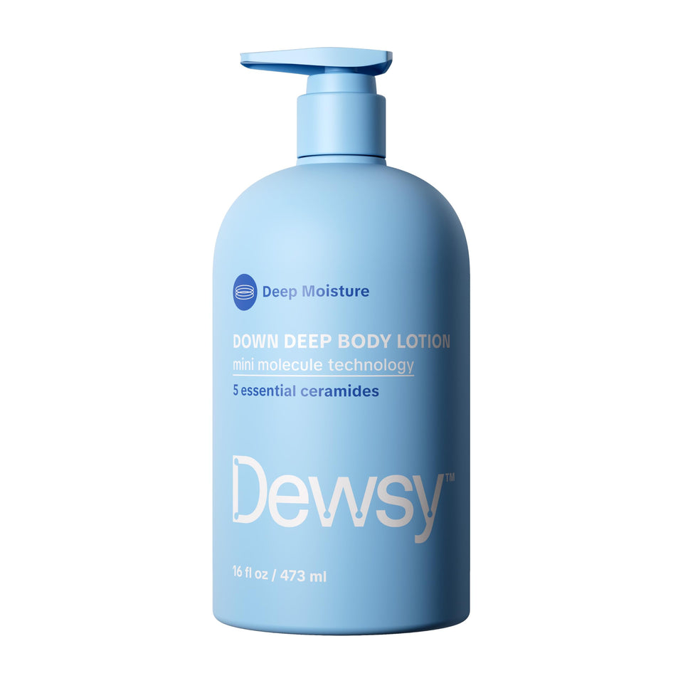 Dewsy front packaging 16 oz showing bottle and branding for everyday hydration