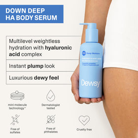 Dewsy jelly-serum texture close-up demonstrating lightweight absorbent gel