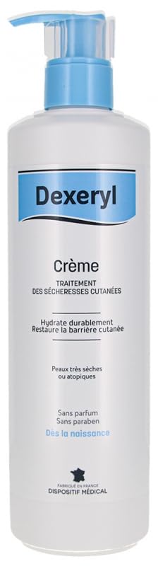 DEXERYL front jar showing 500g packaging and moisturizing benefit