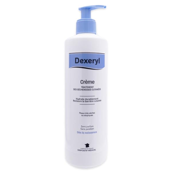 DEXERYL cream texture closeup showing smooth finish and nourishing effect