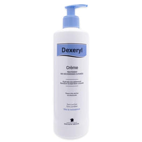 DEXERYL cream texture closeup showing smooth finish and nourishing effect