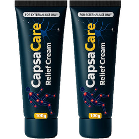 DFTLUUE Capsacare front packaging showing tube and label for easy identification and benefits